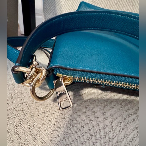 Coach Marlon Hobo Viridian / Teal-Green shoulder bag - Picture 4 of 9